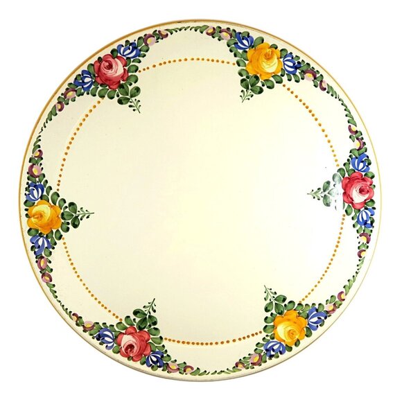 Georg Schmider Other - Georg Schmider Hand-Painted 11" Serving Plate Vintage German Kitchenware